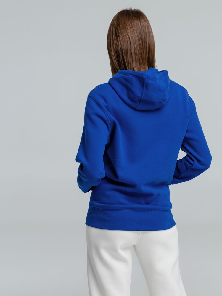 Толстовка с капюшоном на молнии унисекс King, ярко-синяя / Миниатюра WWW (1000)