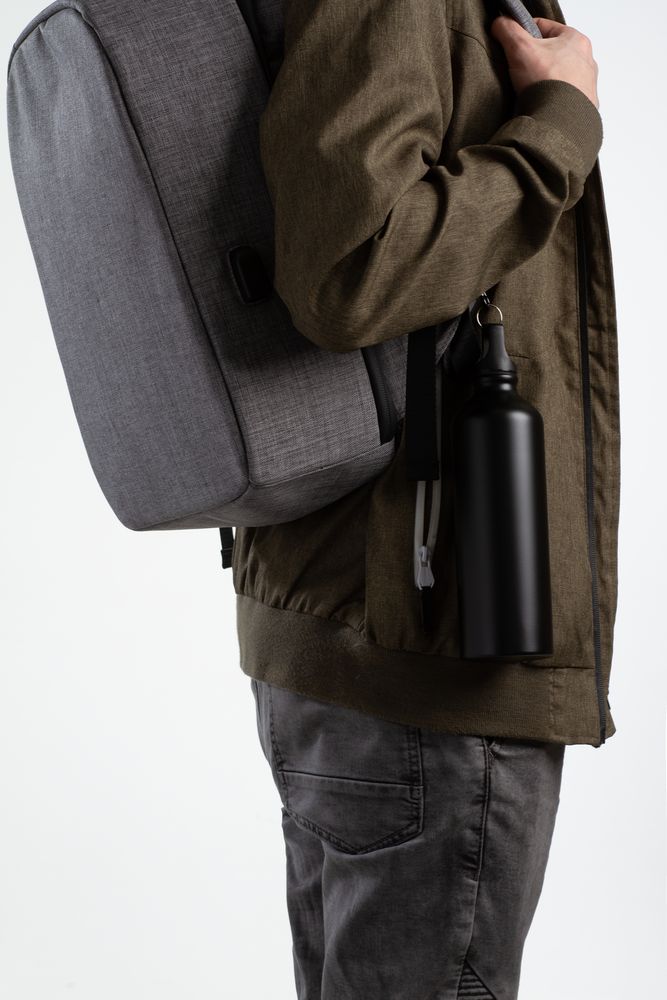 Бутылка для воды Al, черная / Миниатюра WWW (1000)