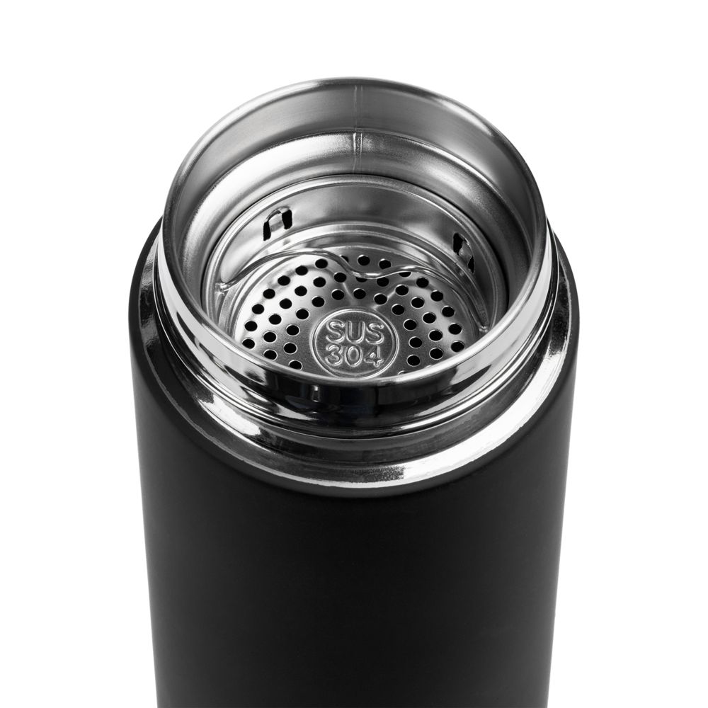 Термос с ситечком Percola, ver.2, черный / Миниатюра WWW (1000)