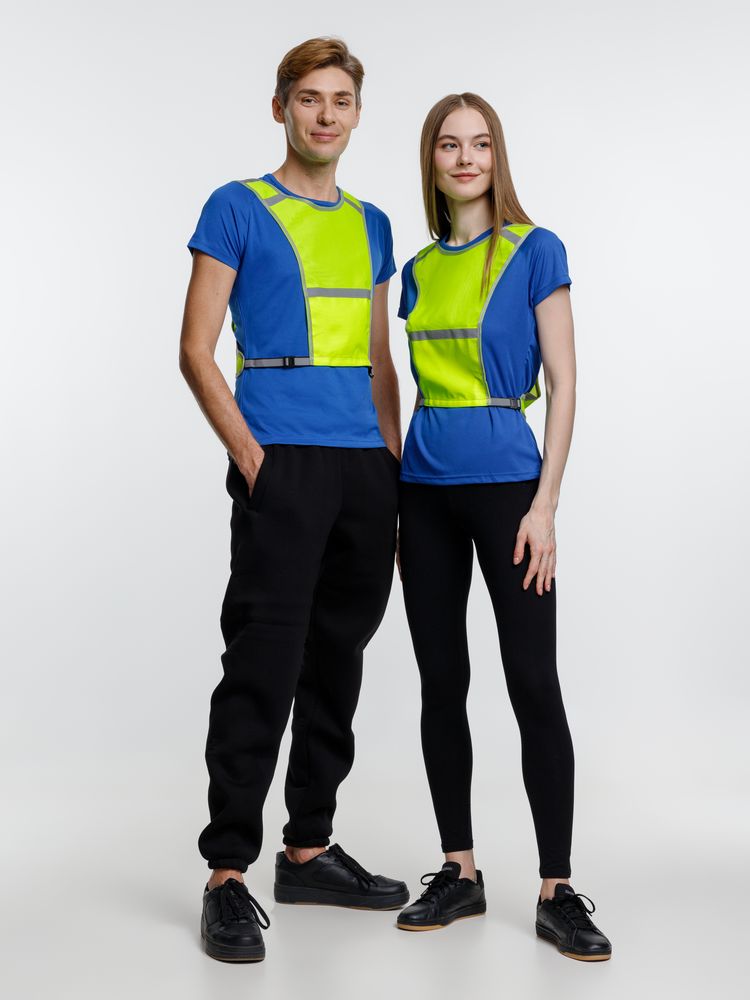 Светоотражающий жилет для бега с маячком Flash, желтый неон / Миниатюра WWW (1000)