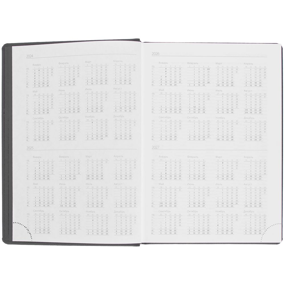 Ежедневник Mobile, недатированный, черно-фиолетовый / Миниатюра WWW (1000)