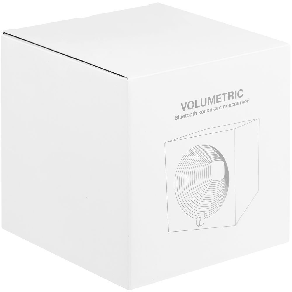 Bluetooth-колонка с подсветкой Volumetric, белая / Миниатюра (упак) (1000)