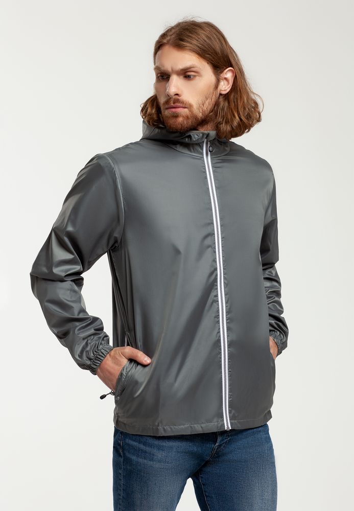 Ветровка мужская Fastplant серая / Миниатюра WWW (1000)