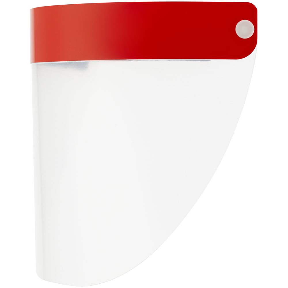 Прозрачный экран для лица Barrier, немедицинский, с красной лентой / Миниатюра WWW (1000)