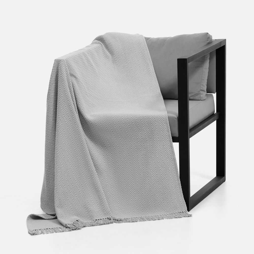 Плед Saltoro, светло-серый / Миниатюра WWW (1000)