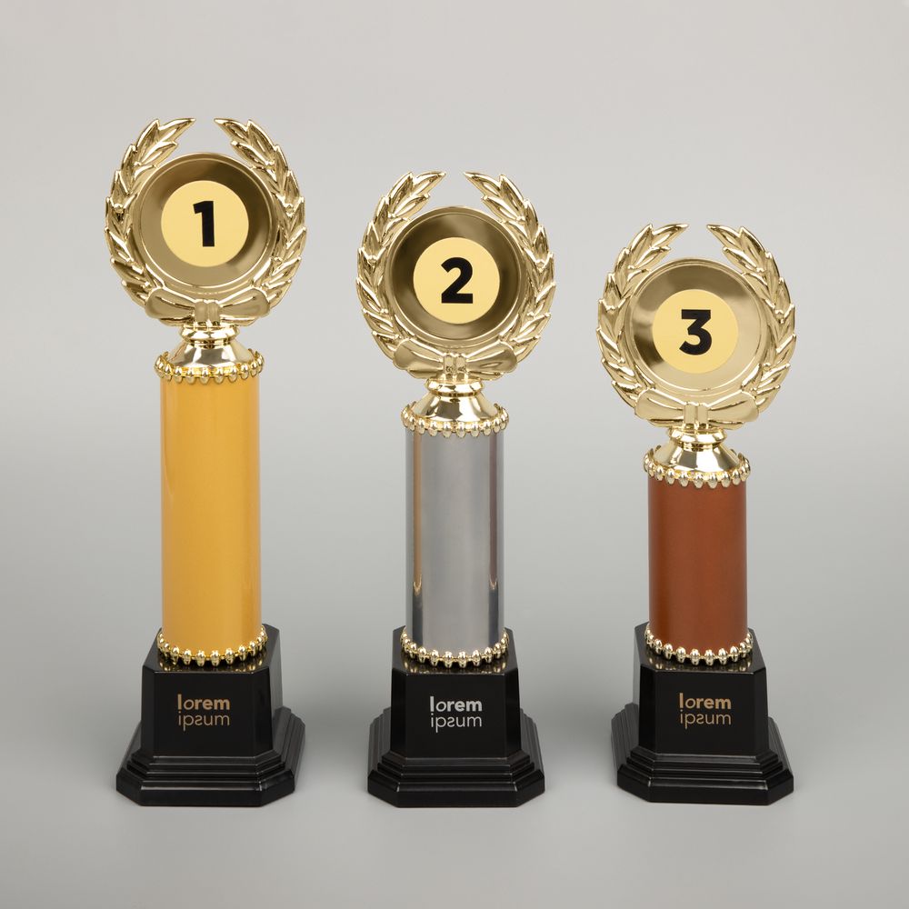 Стела EnterPrize, средняя, серебристая / Миниатюра WWW (1000)