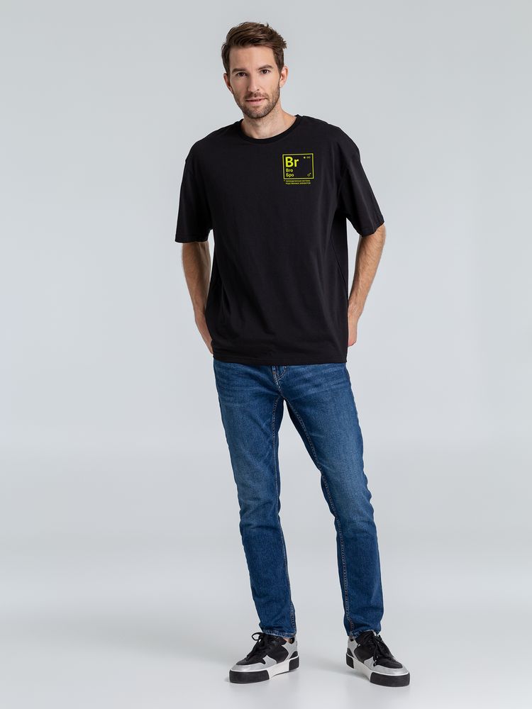 Футболка оверсайз «Бро», черная / Миниатюра WWW (1000)