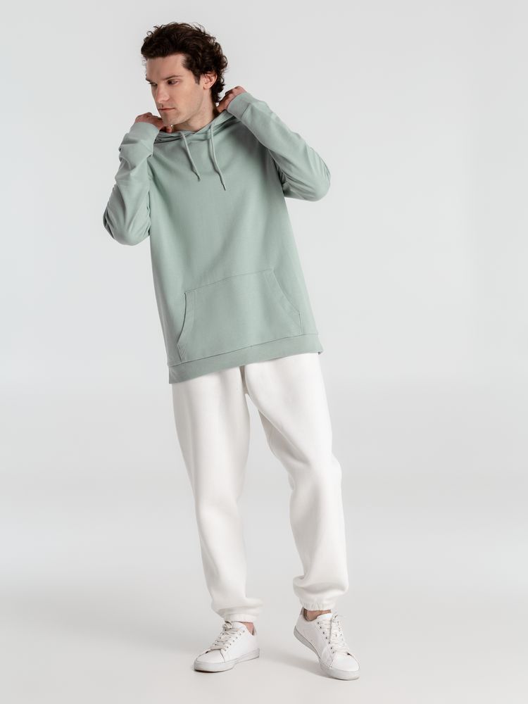 Толстовка с капюшоном унисекс Hoodie, серо-зеленая / Миниатюра WWW (1000)