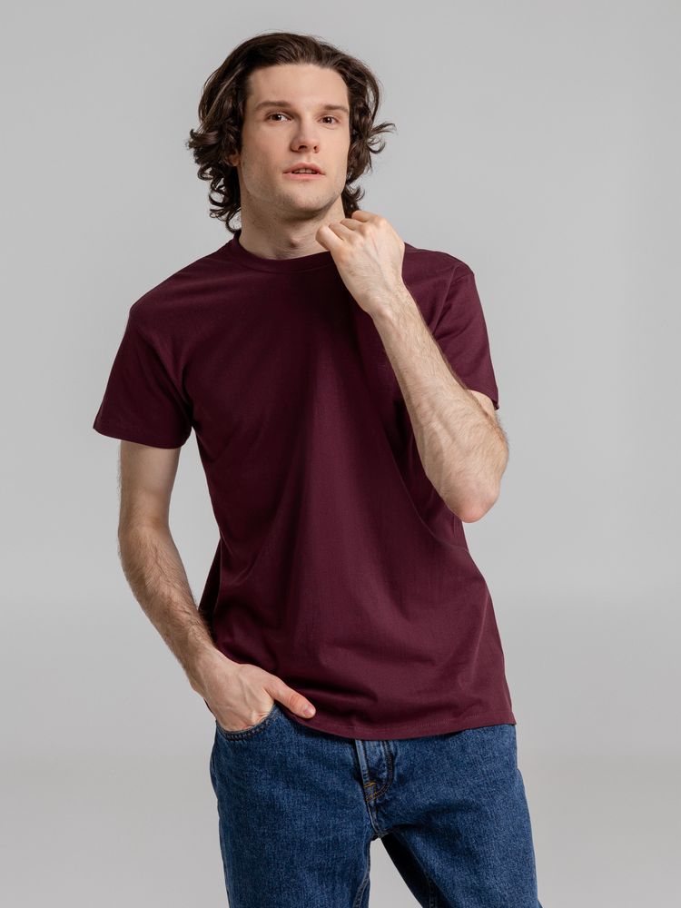 Футболка Imperial 190, бордовая / Миниатюра WWW (1000)