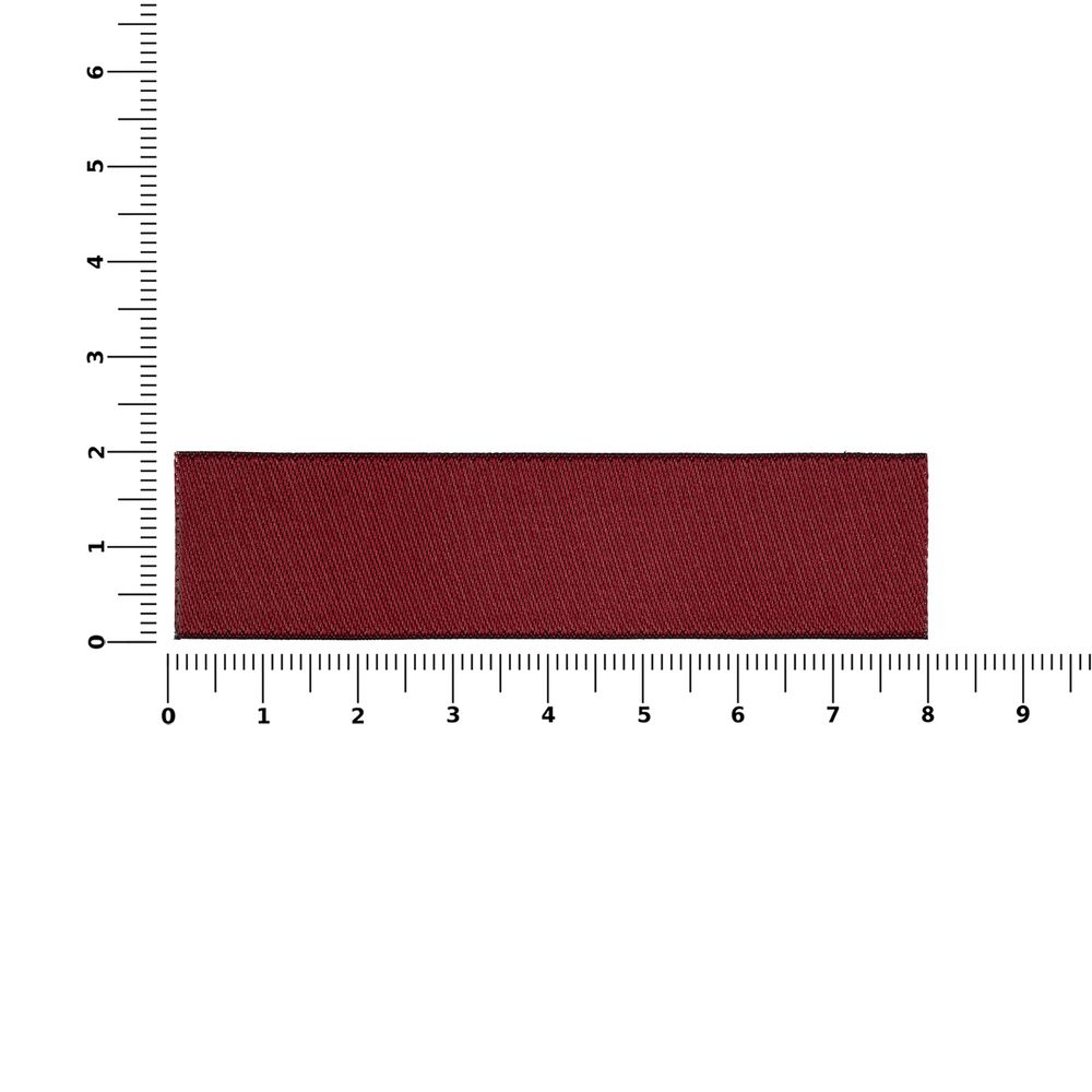 Лейбл тканевый Epsilon, S, бордовый / Миниатюра WWW (1000)