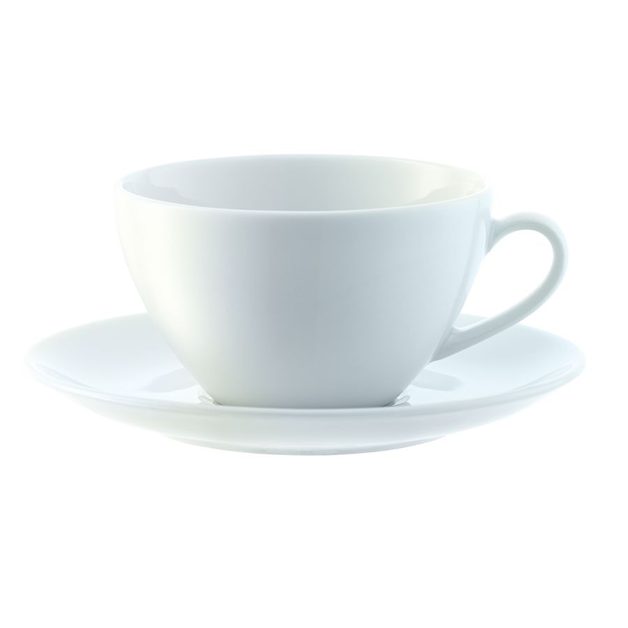 Набор из 4 малых чашек с блюдцем Dine, белый / Миниатюра WWW (1000)