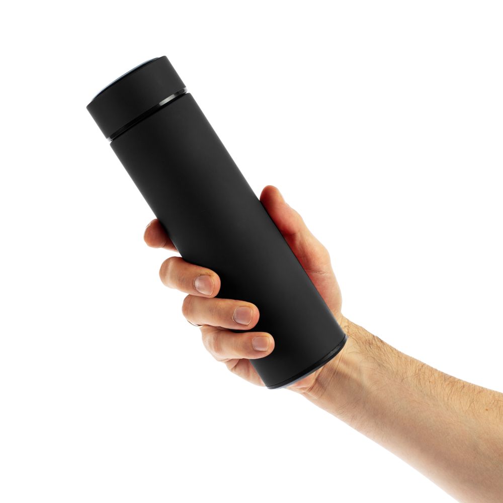 Термос с ситечком Percola, ver.2, черный / Миниатюра WWW (1000)