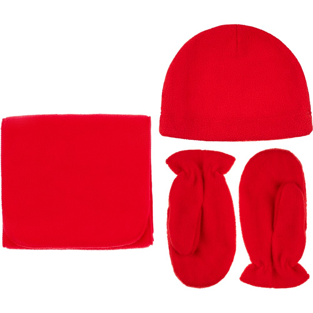 Варежки Fleecy, красные / Миниатюра WWW (1000)