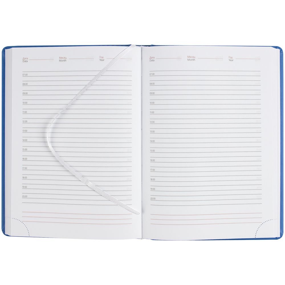 Ежедневник Brand, недатированный, светло-синий / Миниатюра WWW (1000)