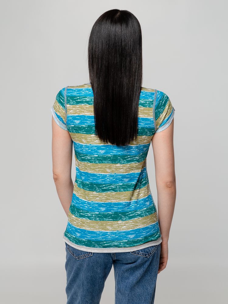 Футболка женская Rayet Lady двусторонняя, голубая с зеленым / Миниатюра WWW (1000)