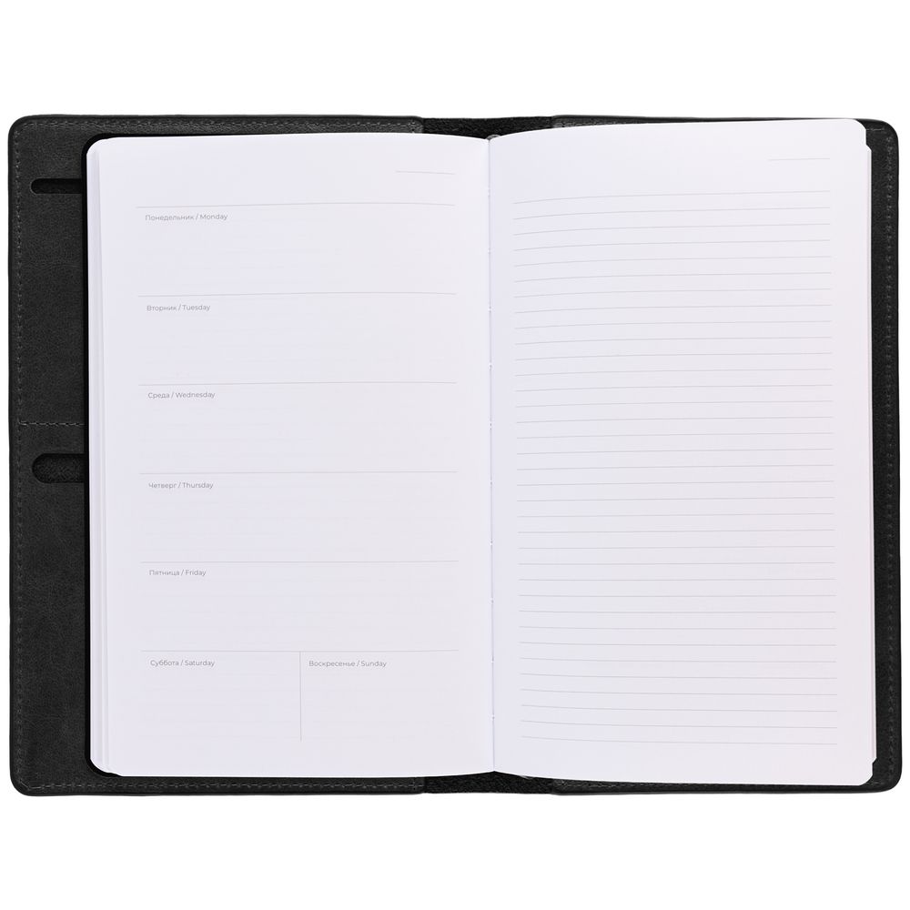 Еженедельник-портфолио Remini, недатированный, черный / Миниатюра WWW (1000)