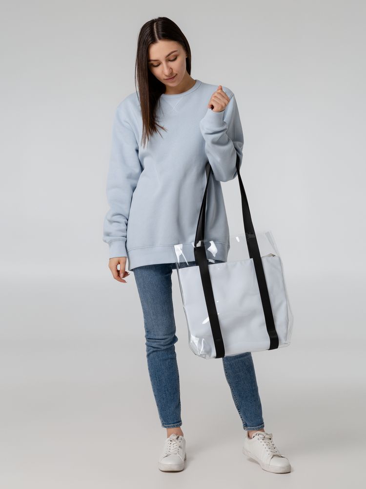 Шопер Clarity с серым органайзером, прозрачный / Миниатюра модельного (1000)