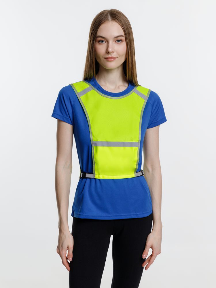 Светоотражающий жилет для бега с маячком Flash, желтый неон / Миниатюра WWW (1000)