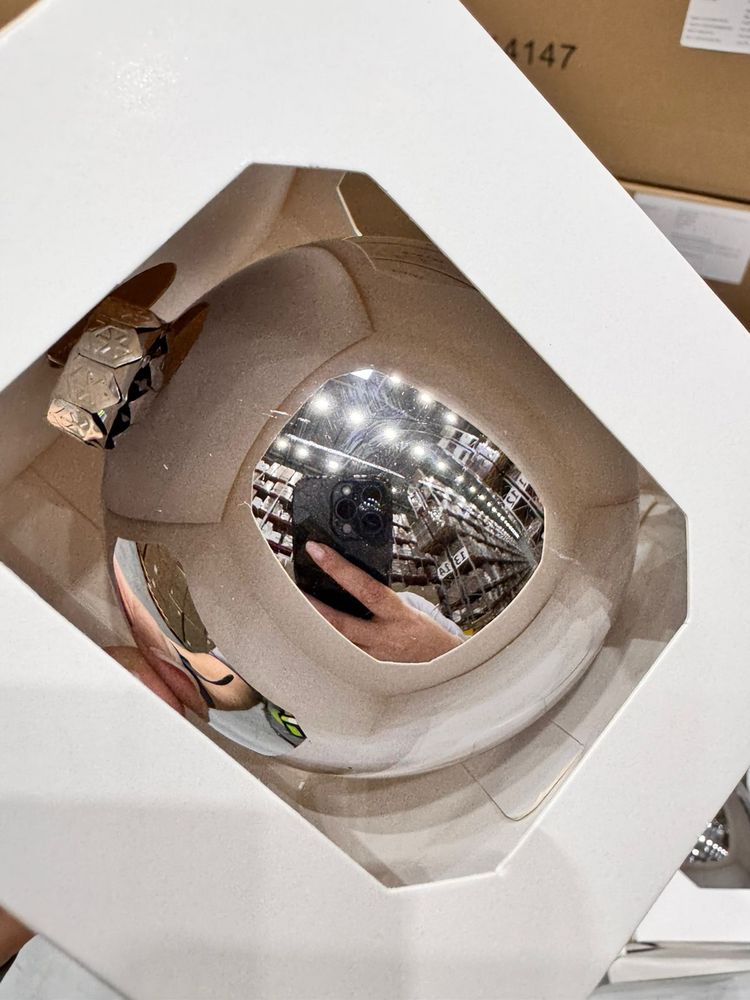 Оформительский шар Finery, 10 см, глянцевый серебристый / Миниатюра WWW (1000)