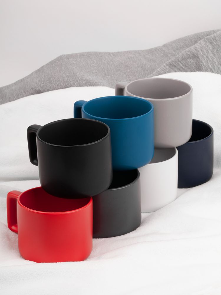 Чашка Jumbo в коробке матовая, темно-серая / Миниатюра имиджевого (1000)