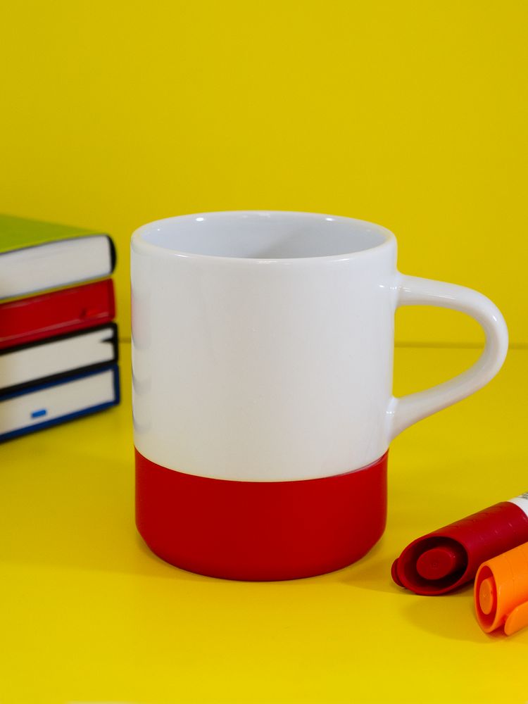 Кружка с силиконовой подставкой Protege, красная / Миниатюра WWW (1000)