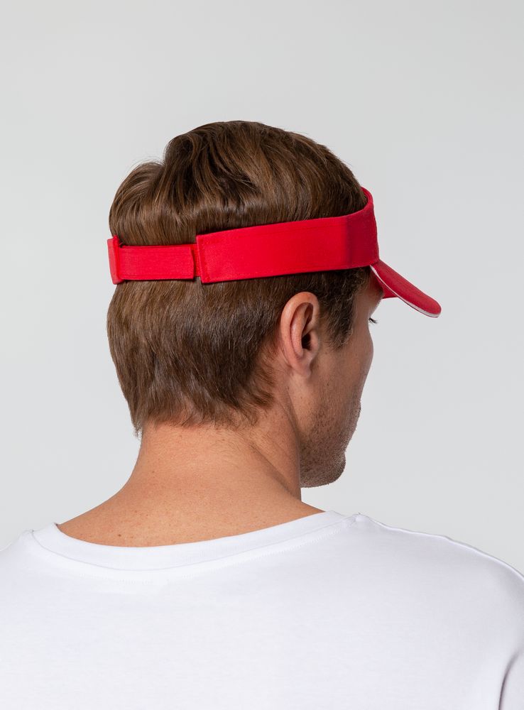 Козырек Active, красный с белым кантом / Миниатюра WWW (1000)