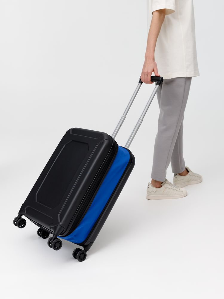 Чемодан Platta, черный с синим / Миниатюра WWW (1000)