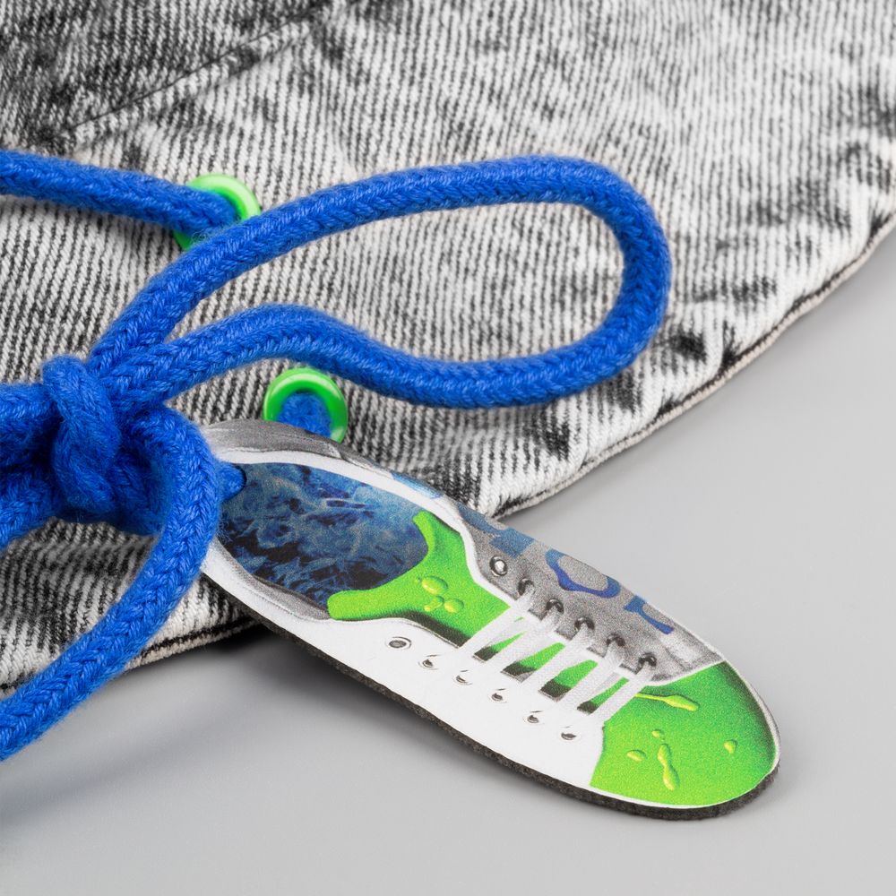 Шеврон из фетра Felt S, серый / Миниатюра нанесения (1000)