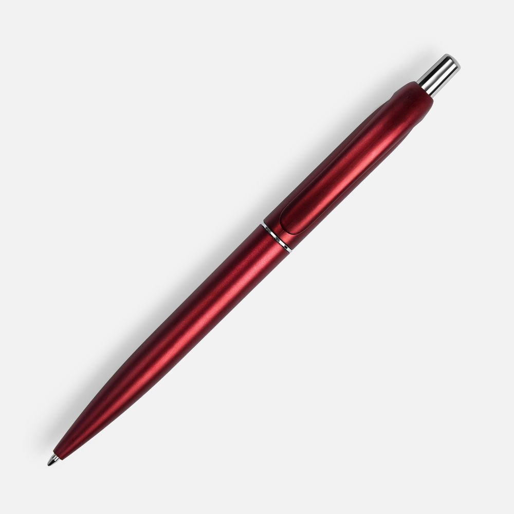 Ручка шариковая Bright Spark, красный металлик / Миниатюра WWW (1000)