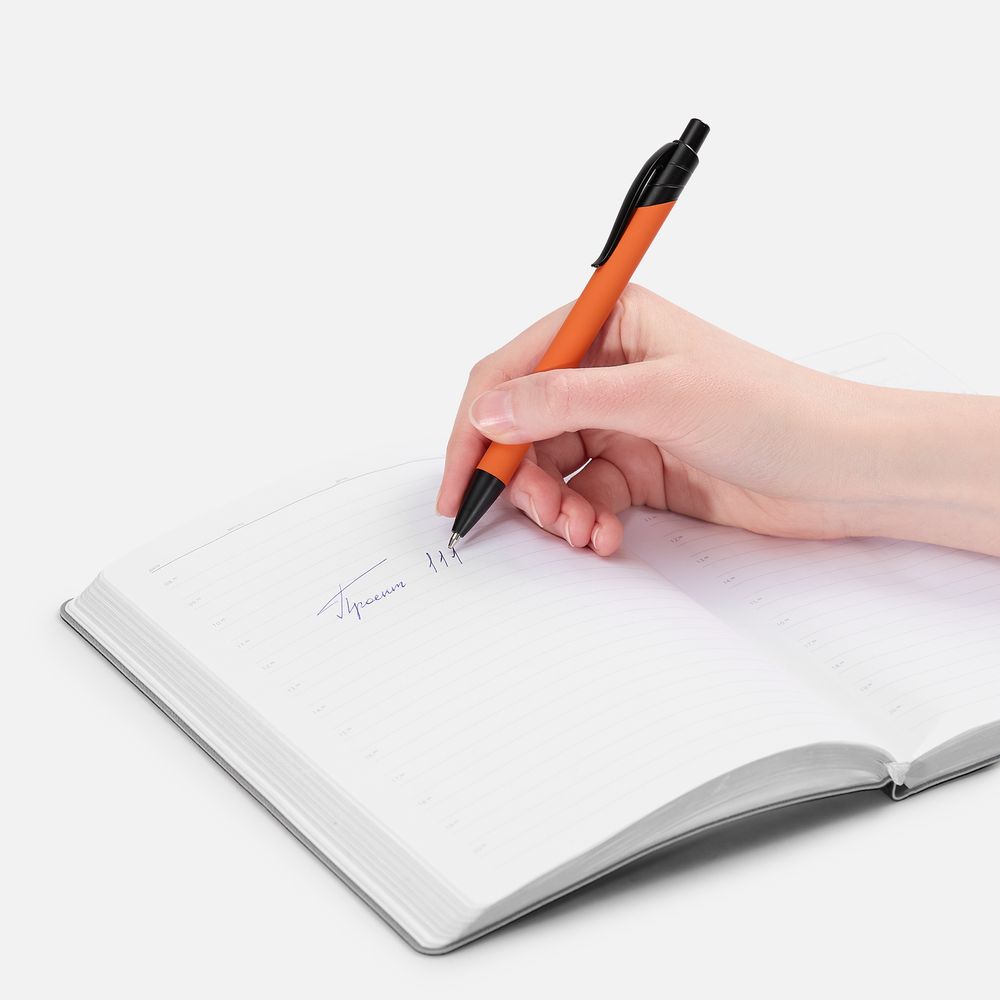 Ручка шариковая Undertone Black Soft Touch, оранжевая / Миниатюра WWW (1000)