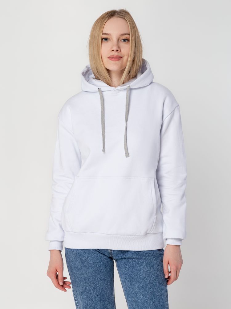 Толстовка с капюшоном Unit Kirenga Heavy, белая / Миниатюра WWW (1000)