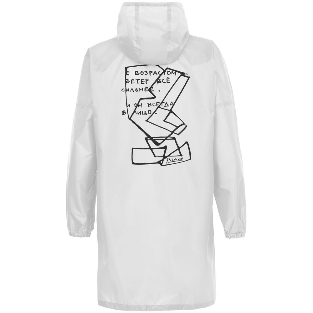 Дождевик «Ветер в лицо», белый / Миниатюра WWW (1000)