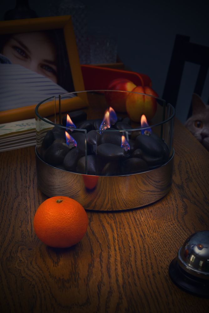 Настольный камин Magnifique с базальтовыми камнями, ver.2 / Миниатюра WWW (1000)