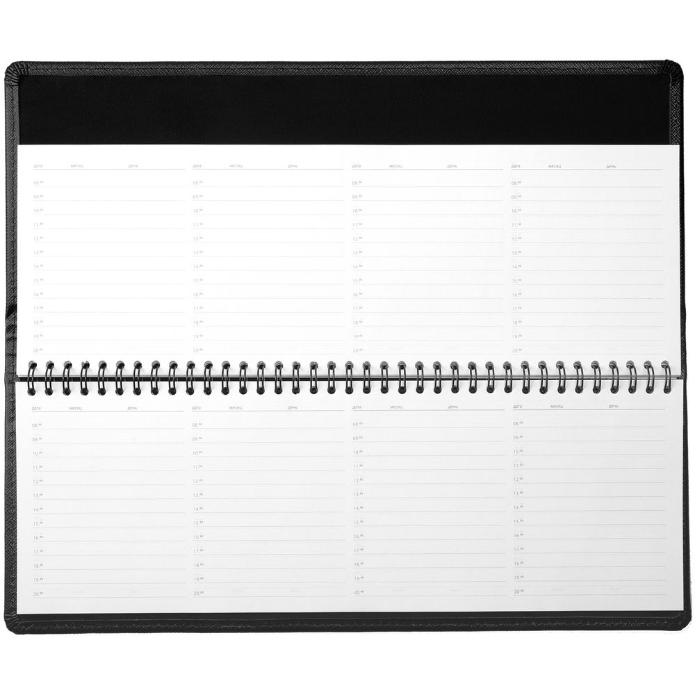 Планинг Linen, недатированный, черный / Миниатюра WWW (1000)