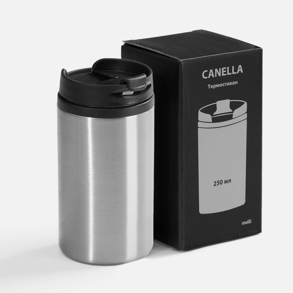 Термостакан Canella, серебристый / Миниатюра WWW (1000)
