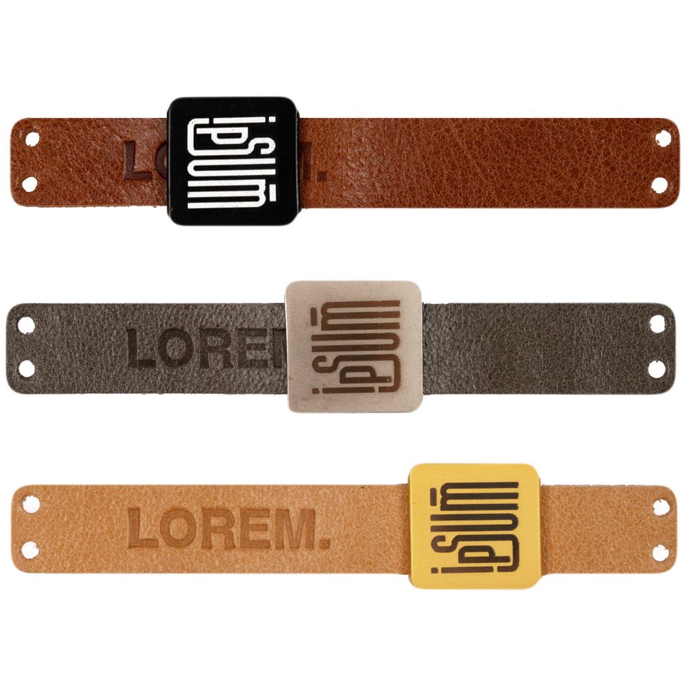 Лейбл кожаный Gimel, S, бежевый / Миниатюра WWW (1000)