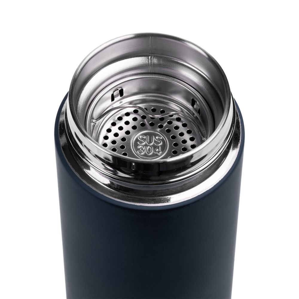 Термос с ситечком Percola, темно-синий / Миниатюра WWW (1000)