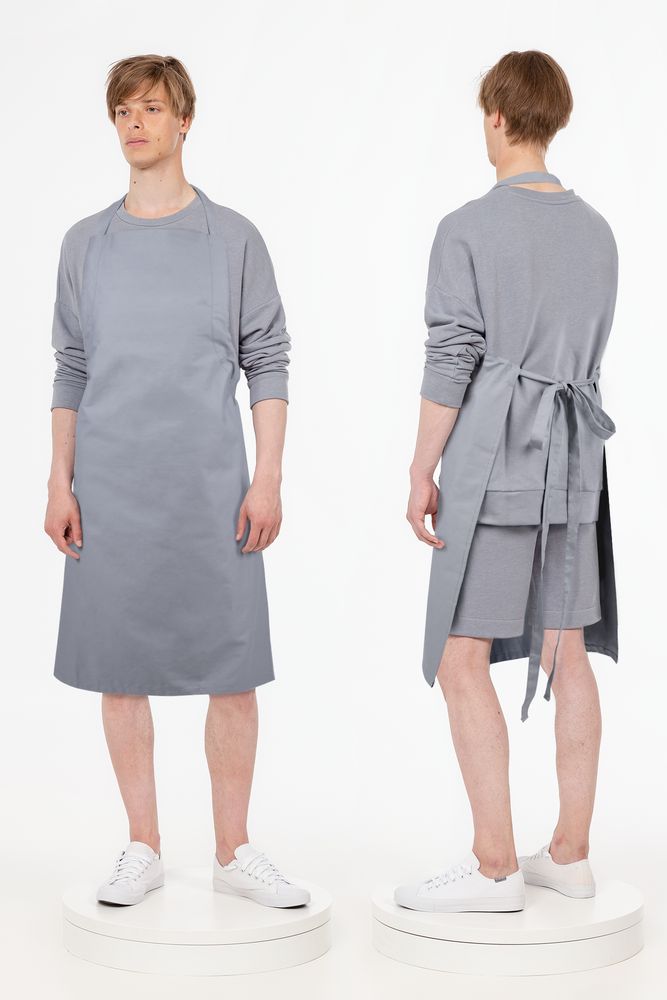 Фартук E1, серый / Миниатюра модельного (1000)