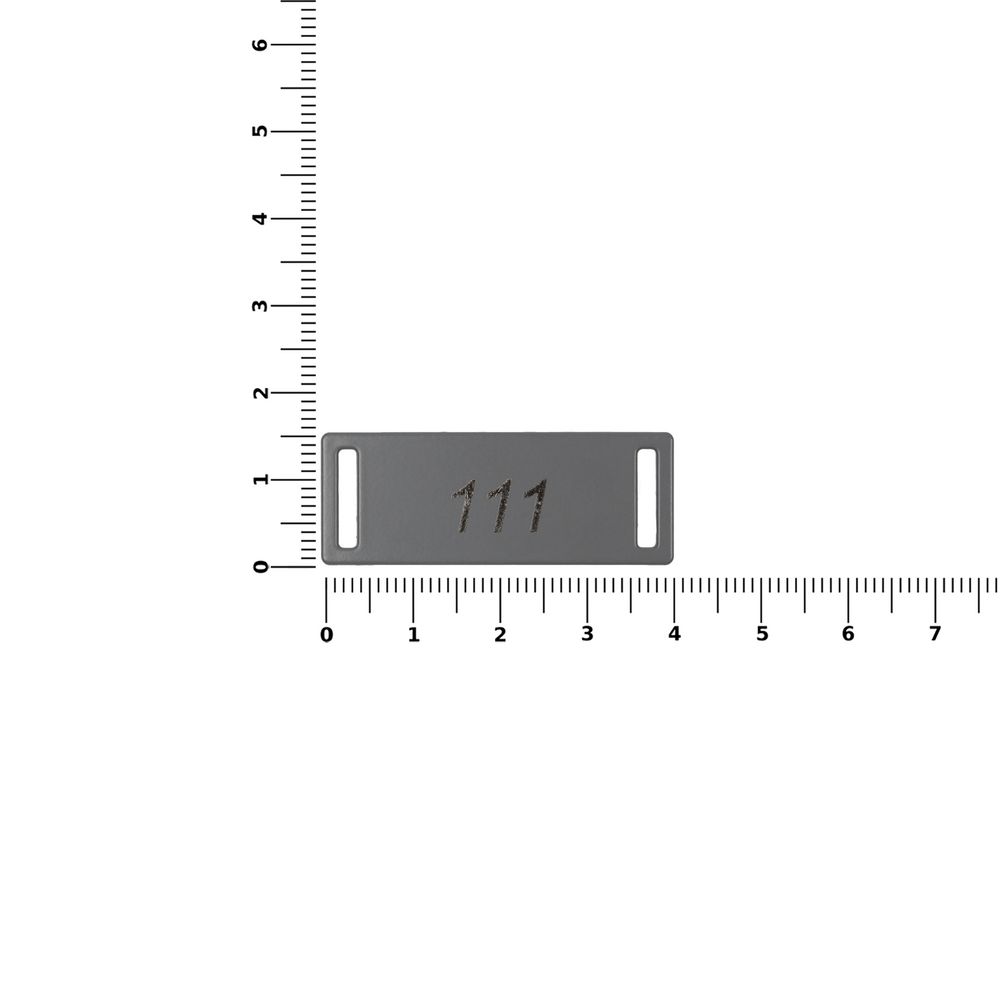 Шильдик металлический Kova, серый / Миниатюра WWW (1000)