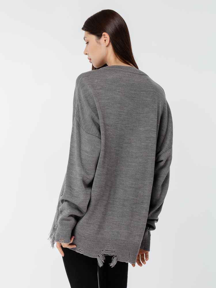 Джемпер оверсайз унисекс Grunge в сумке, серый / Миниатюра WWW (1000)