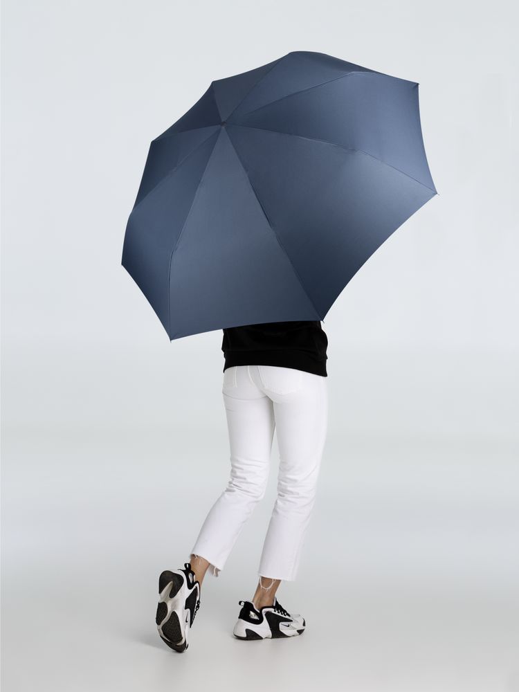 Зонт складной Fiber, темно-синий / Миниатюра WWW (1000)