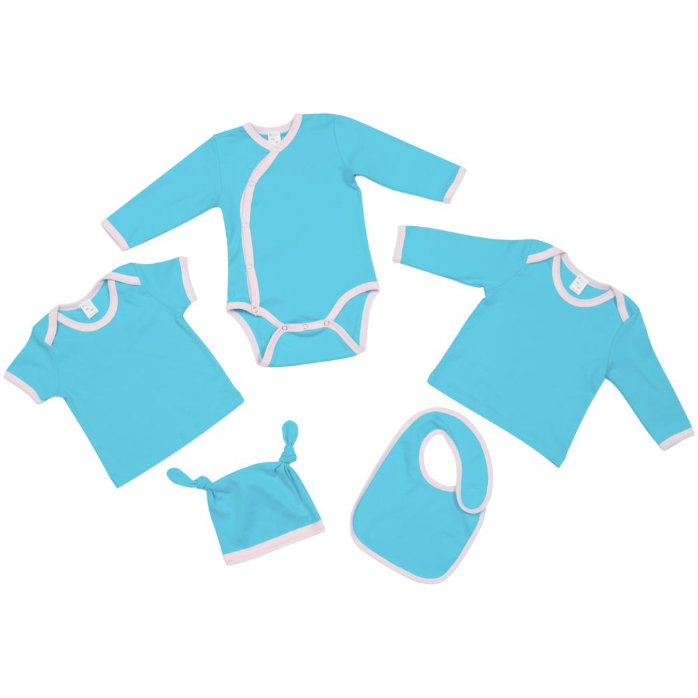 Футболка детская с коротким рукавом Baby Prime, бирюзовая с розовым / Миниатюра WWW (1000)