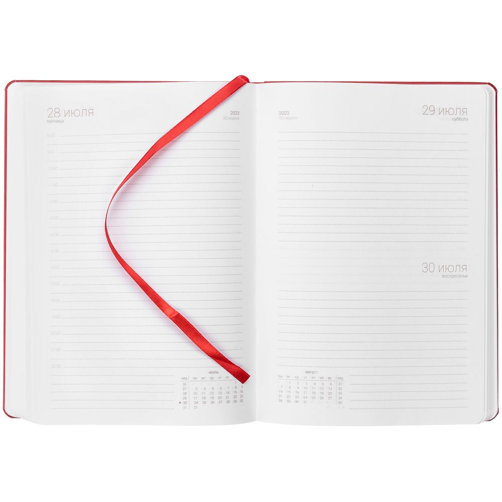 Ежедневник Basis, датированный, красный / Миниатюра WWW (1000)