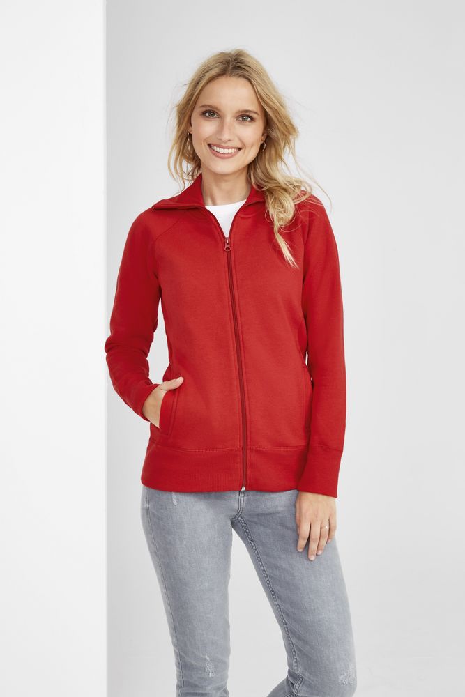 Толстовка женская на молнии Soda 280 темно-синяя / Миниатюра WWW (1000)