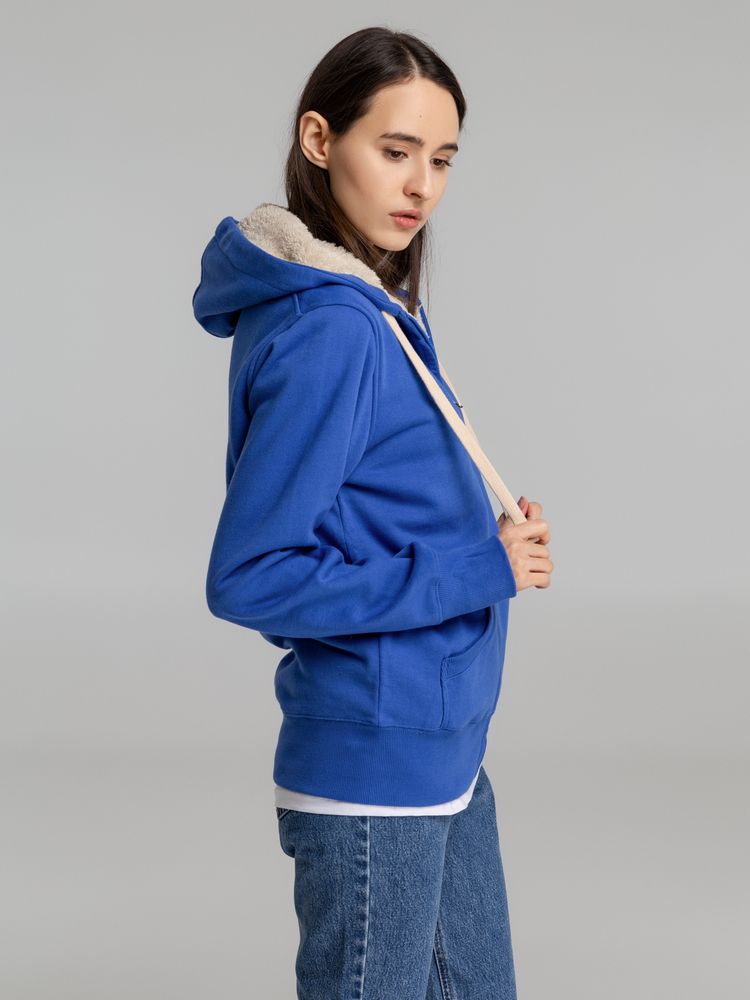 Толстовка унисекс на молнии Sherpa 280, ярко-синяя / Миниатюра WWW (1000)