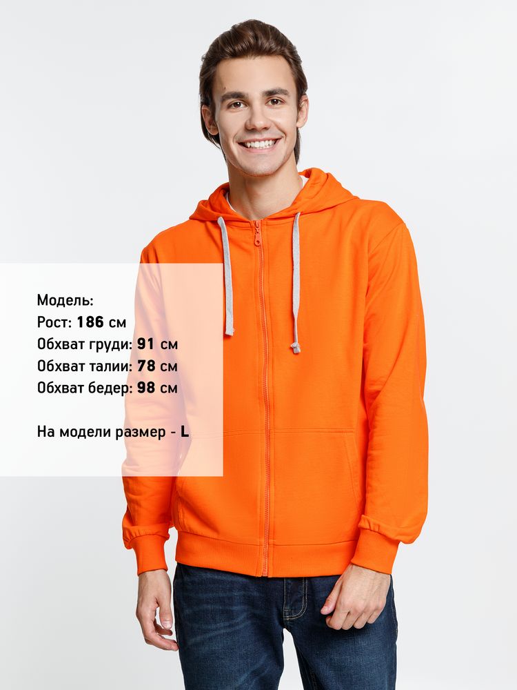 Толстовка на молнии с капюшоном Siverga, оранжевая / Миниатюра WWW (1000)