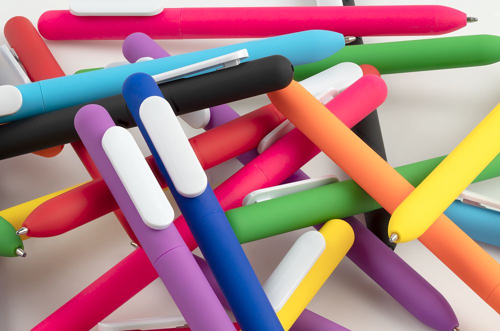 Ручка шариковая Swiper Soft Touch, синяя с белым / Миниатюра WWW (1000)