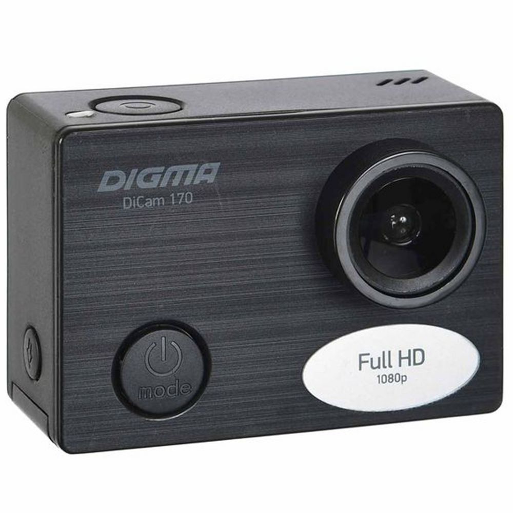 Экшн-камера Digma DiCam 170, черная / Миниатюра WWW (1000)