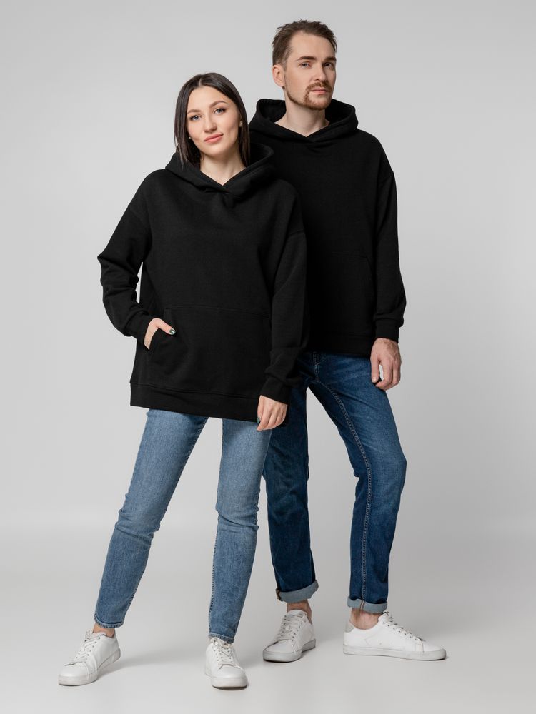 Худи оверсайз унисекс Outshine, черное / Миниатюра WWW (1000)