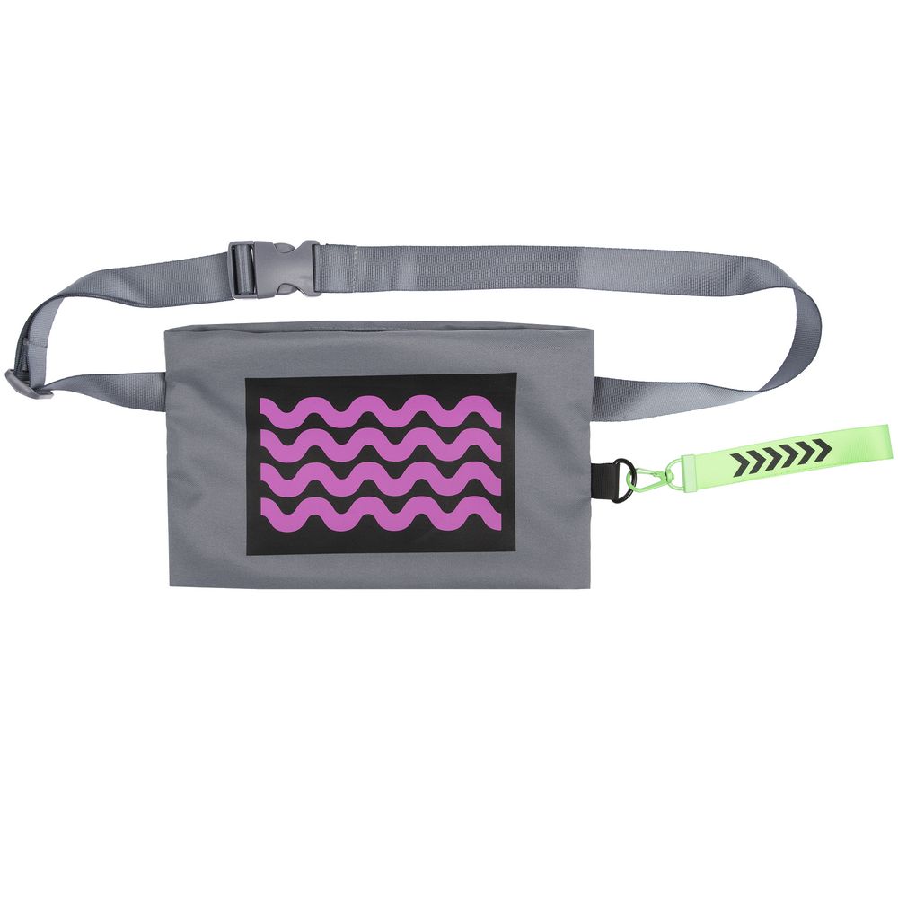 Поясная сумка W2, серая / Миниатюра нанесения (1000)